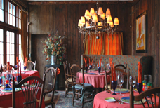 a room with tables and chairs
