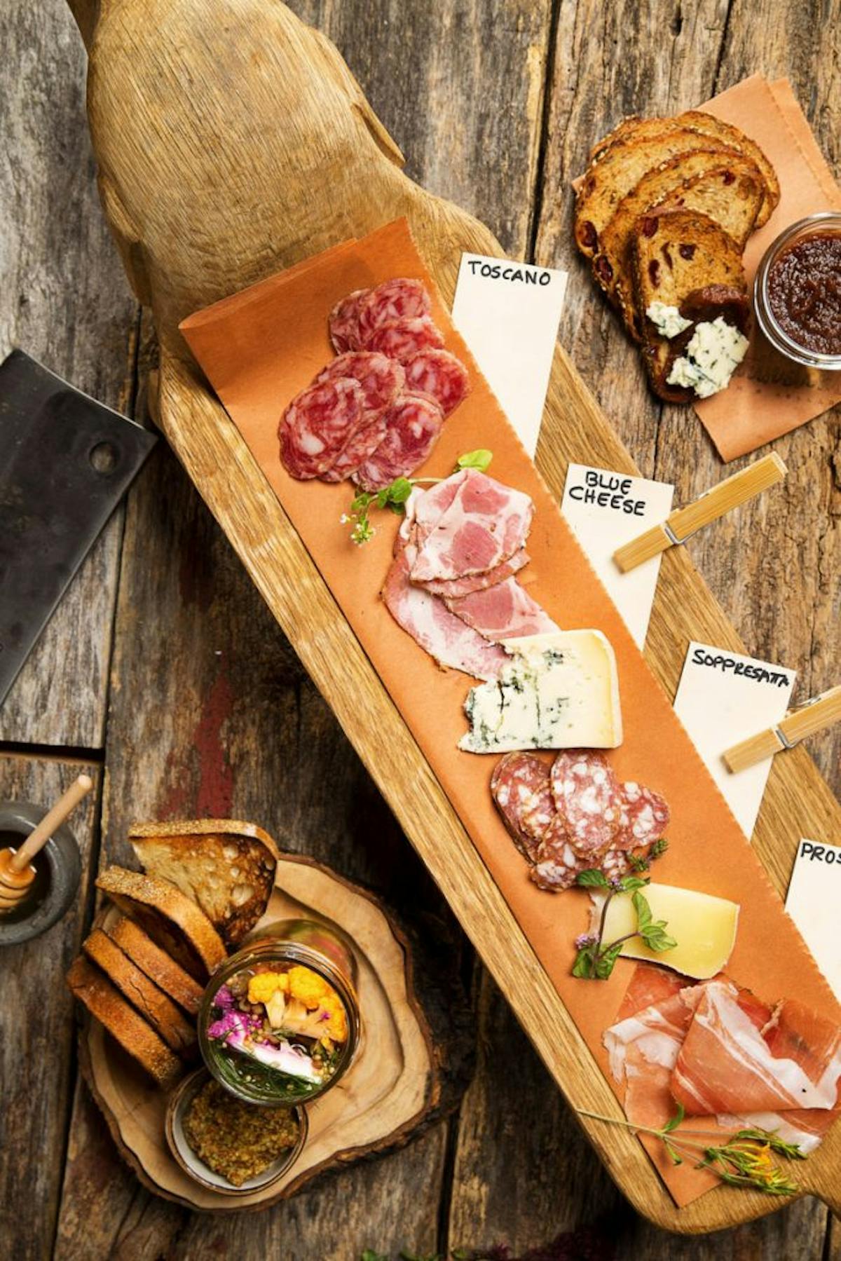a close up of food