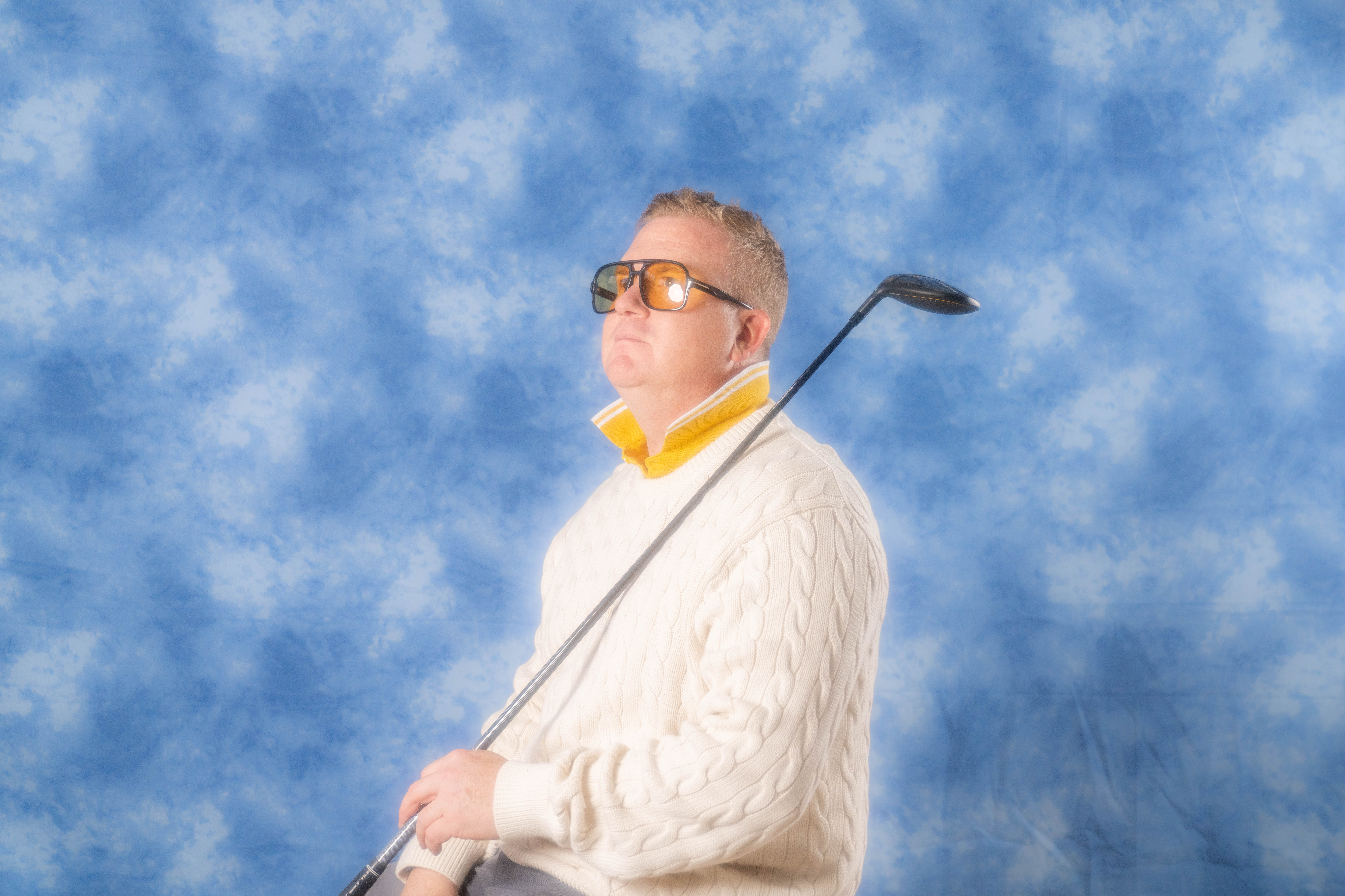 a man wearing a costume