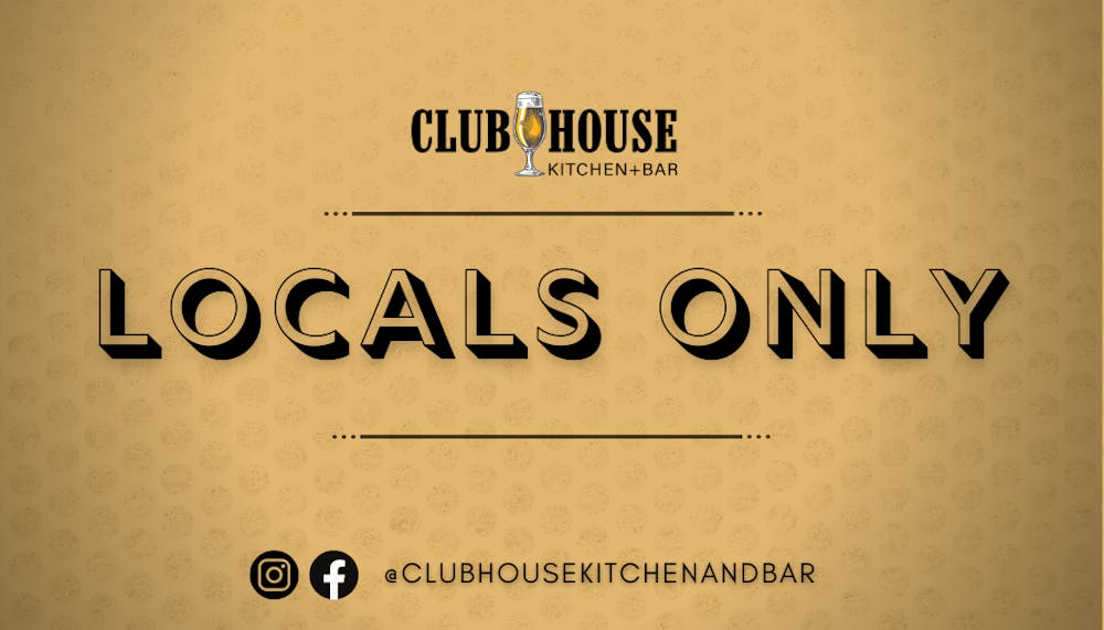 A picture of Locals Only Card by Clubhouse Kitchen + Bar