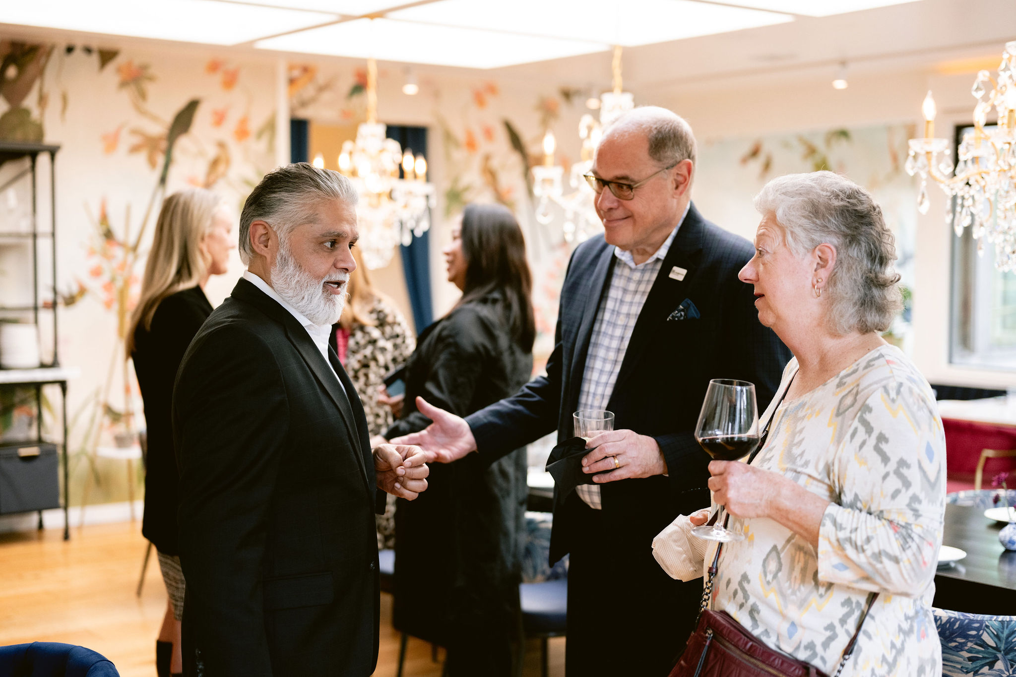 a couple of people that are talking to each other