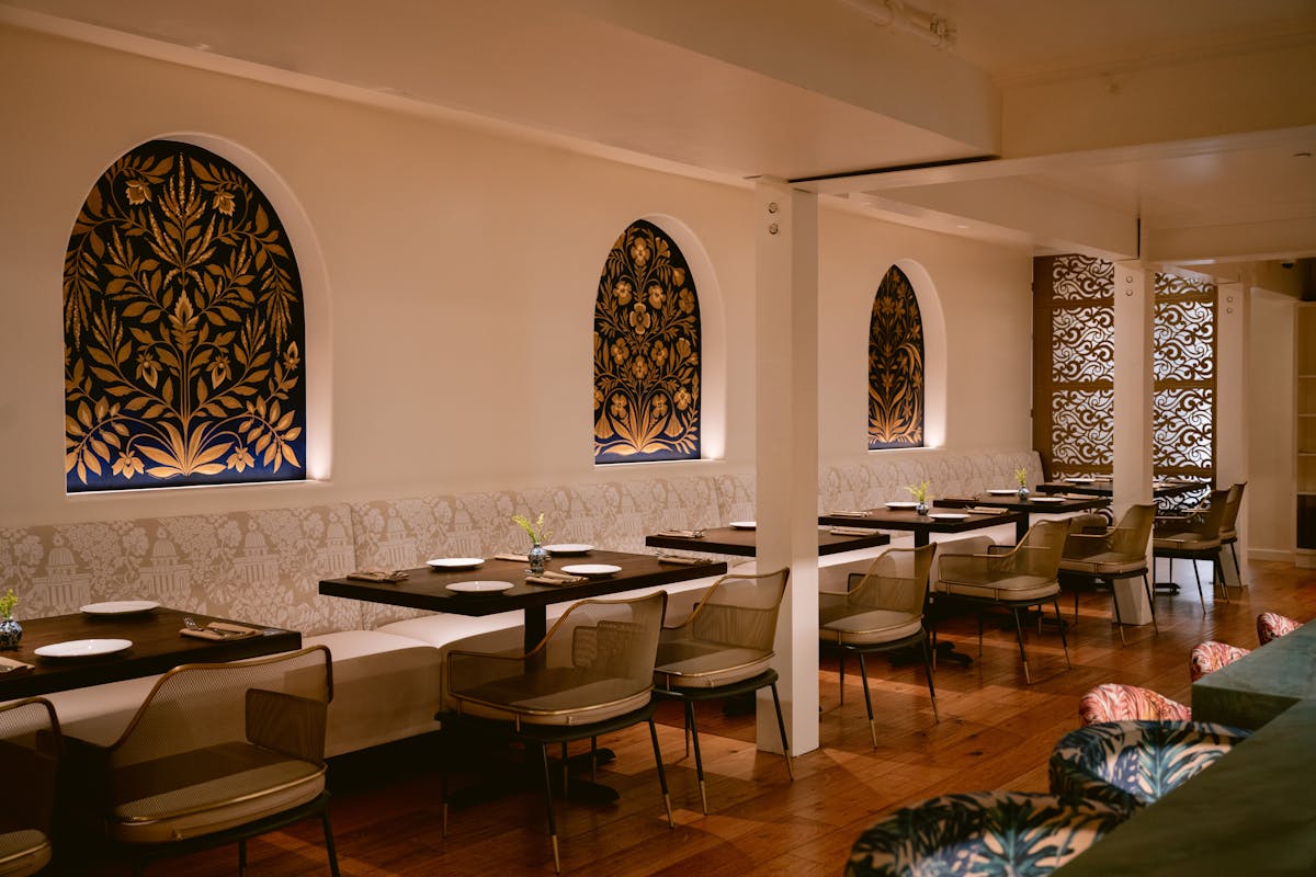 a dining room