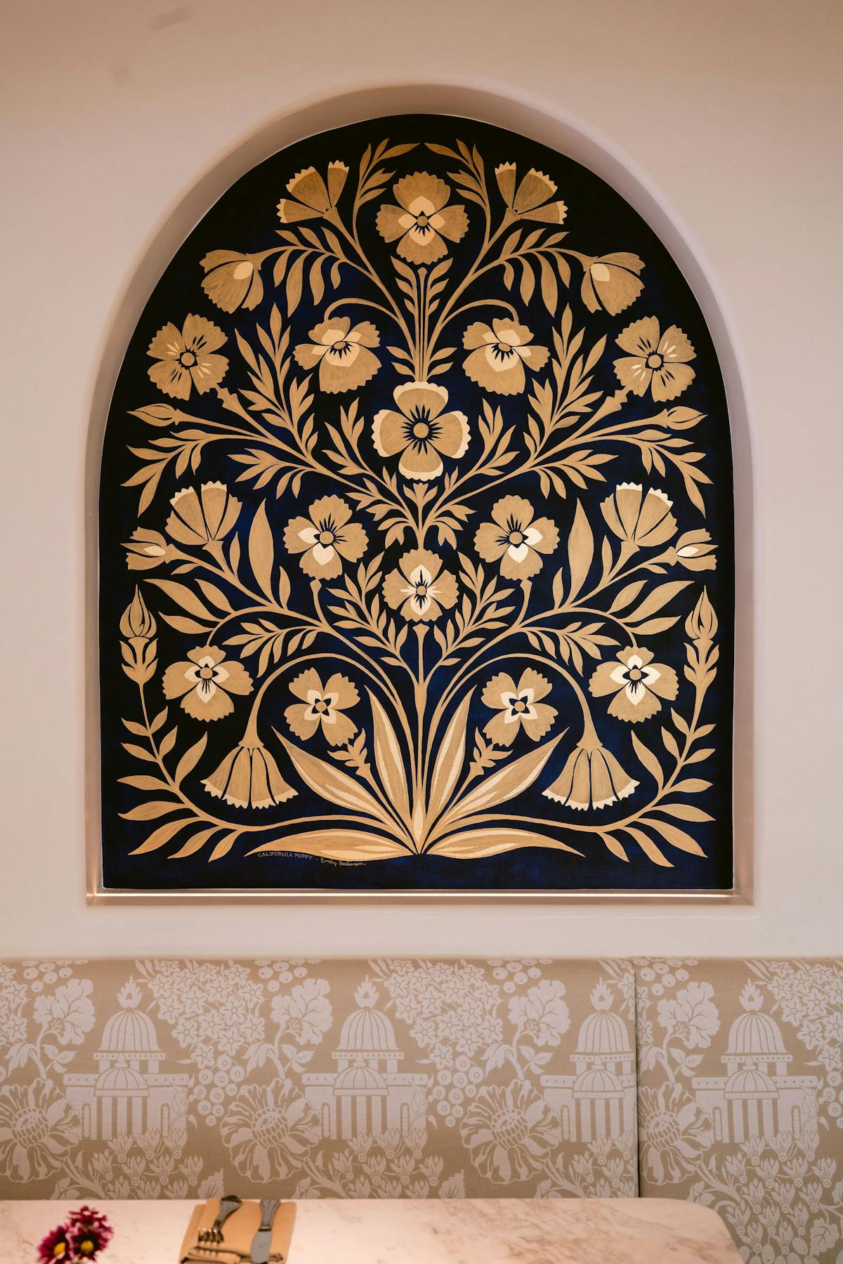a painting on the wall