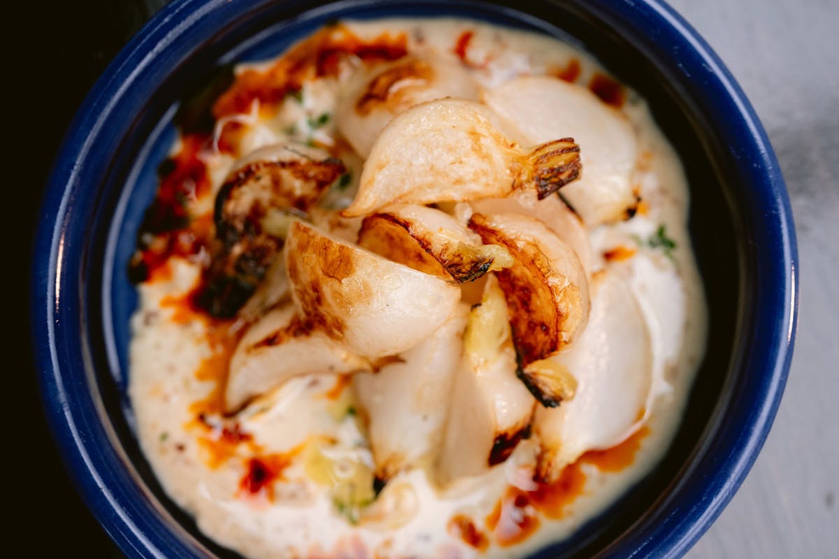 a bowl of food on a plate