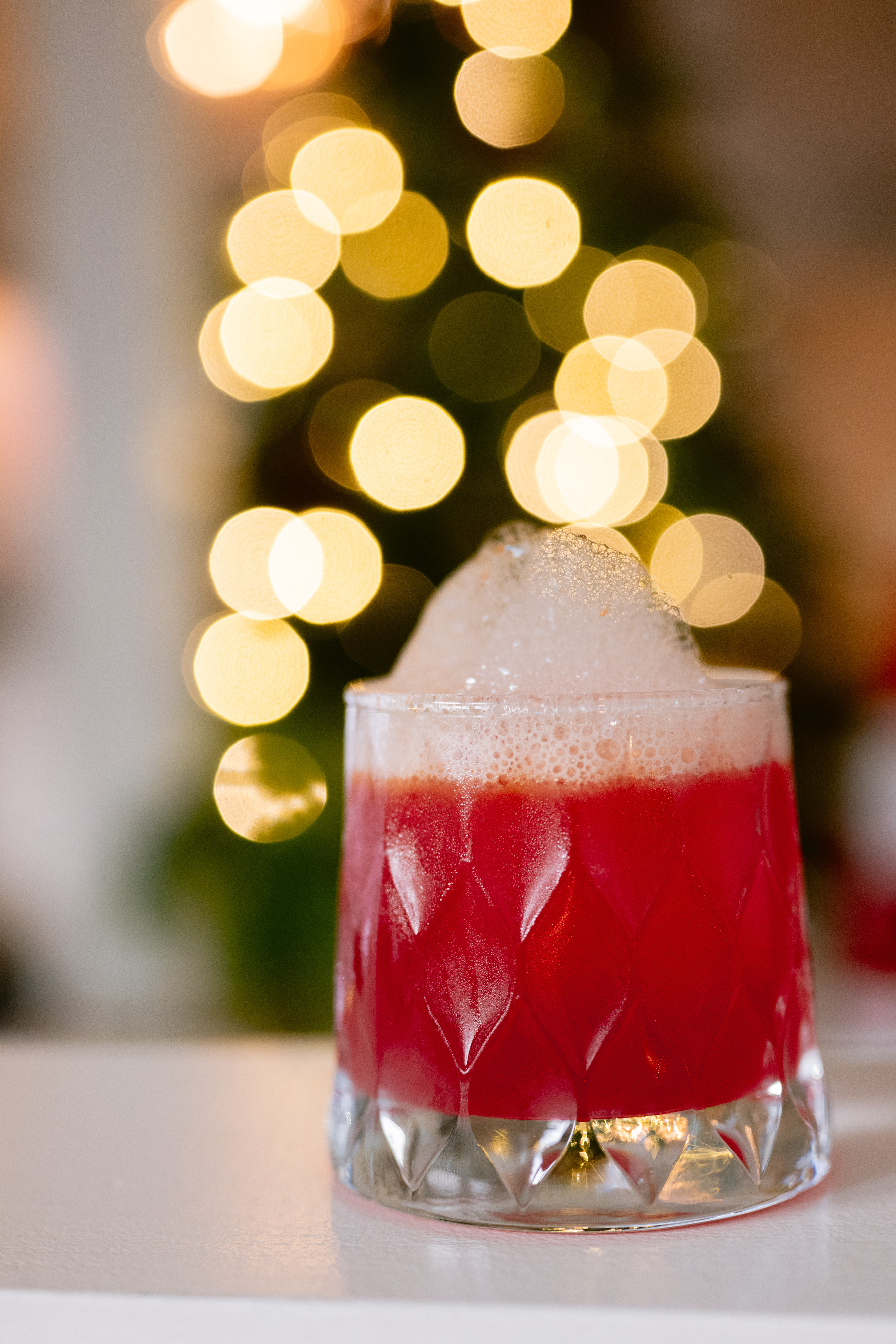 a close up of a glass