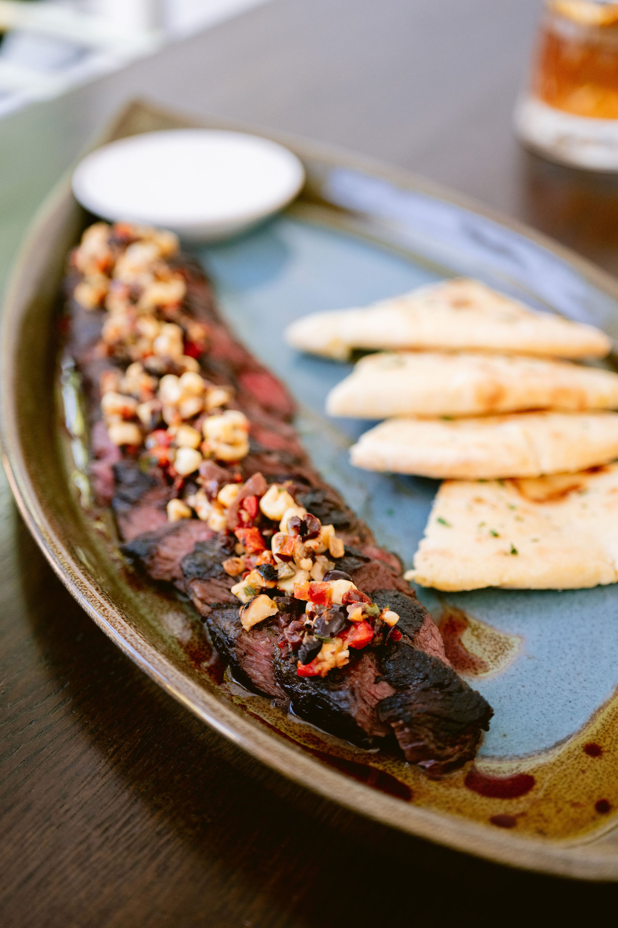a plate of food on a table