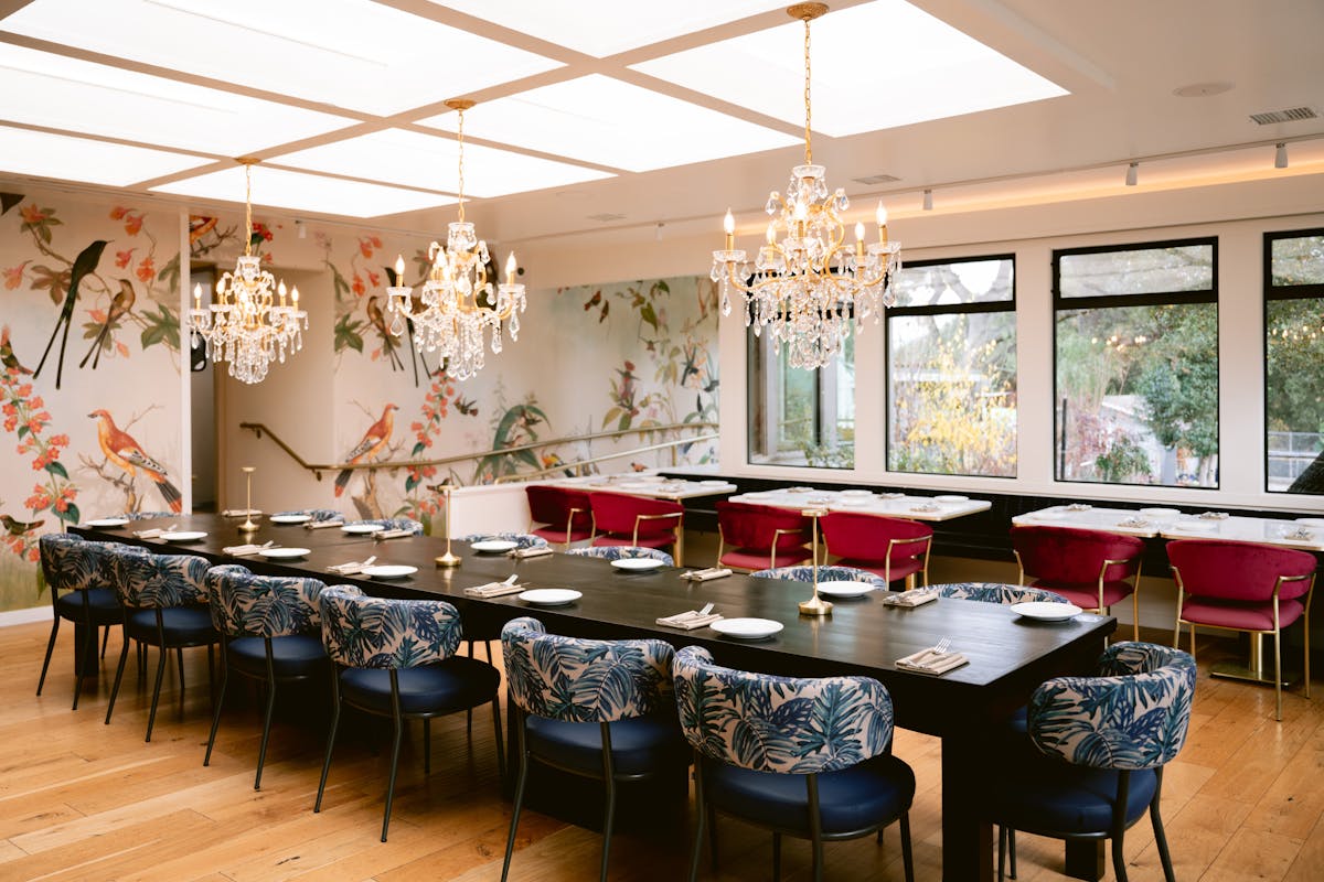 a dining room