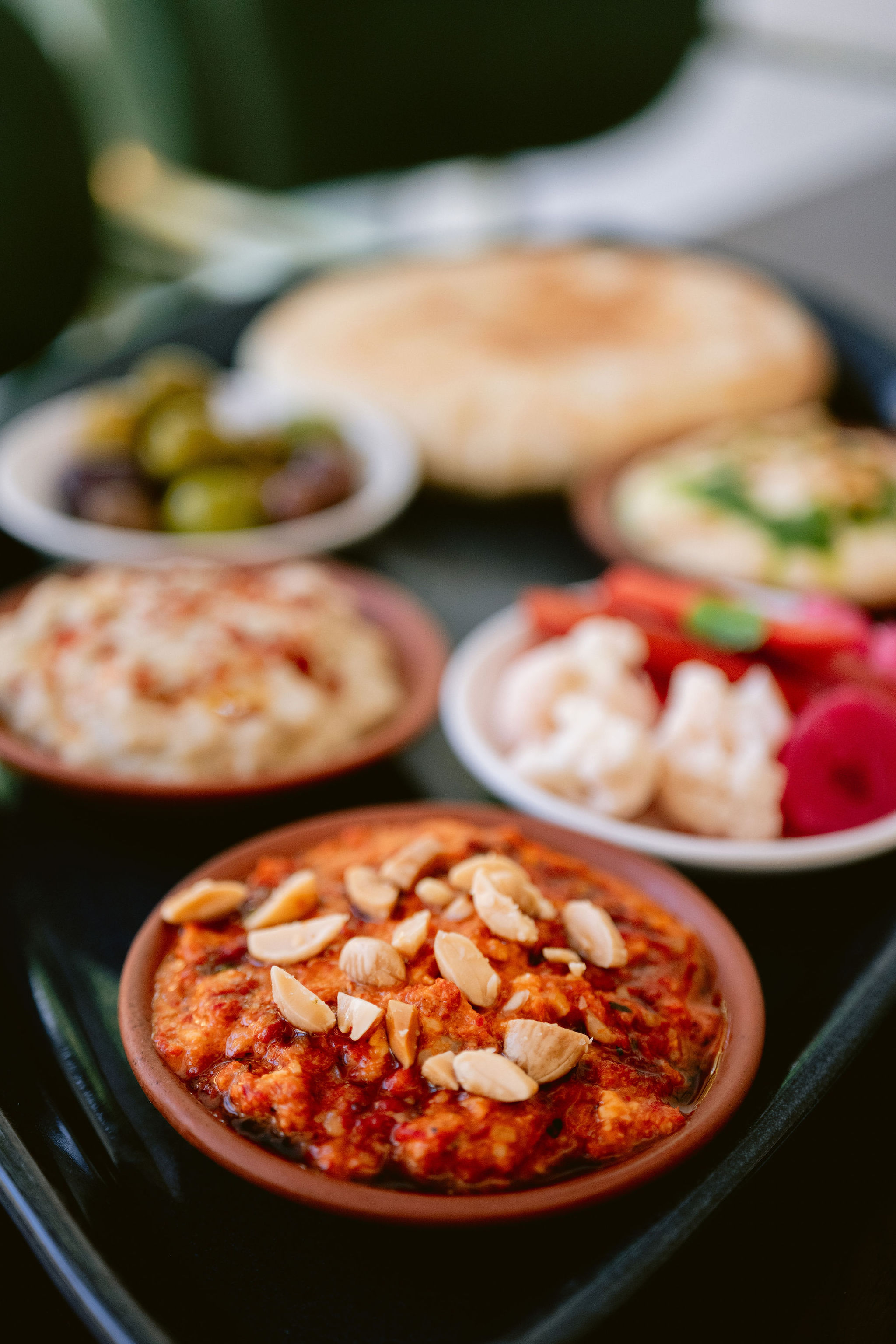 a close up of a plate of food