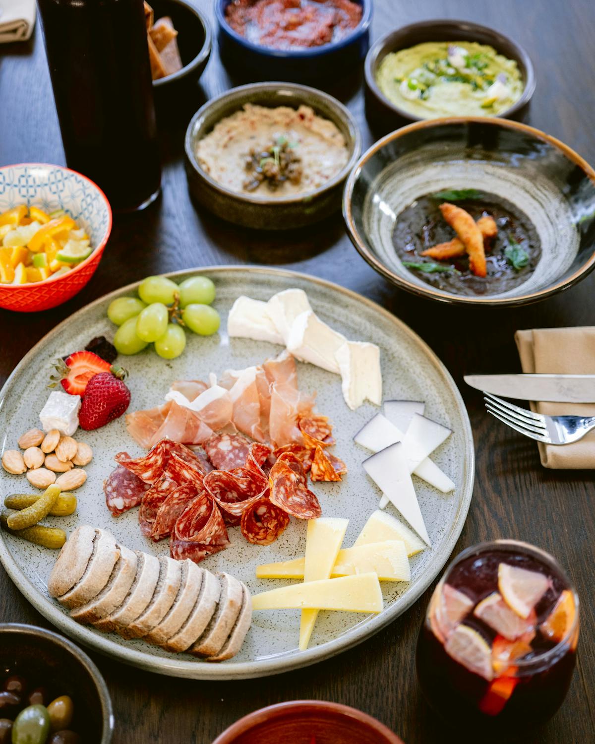 a bowl of food on a table