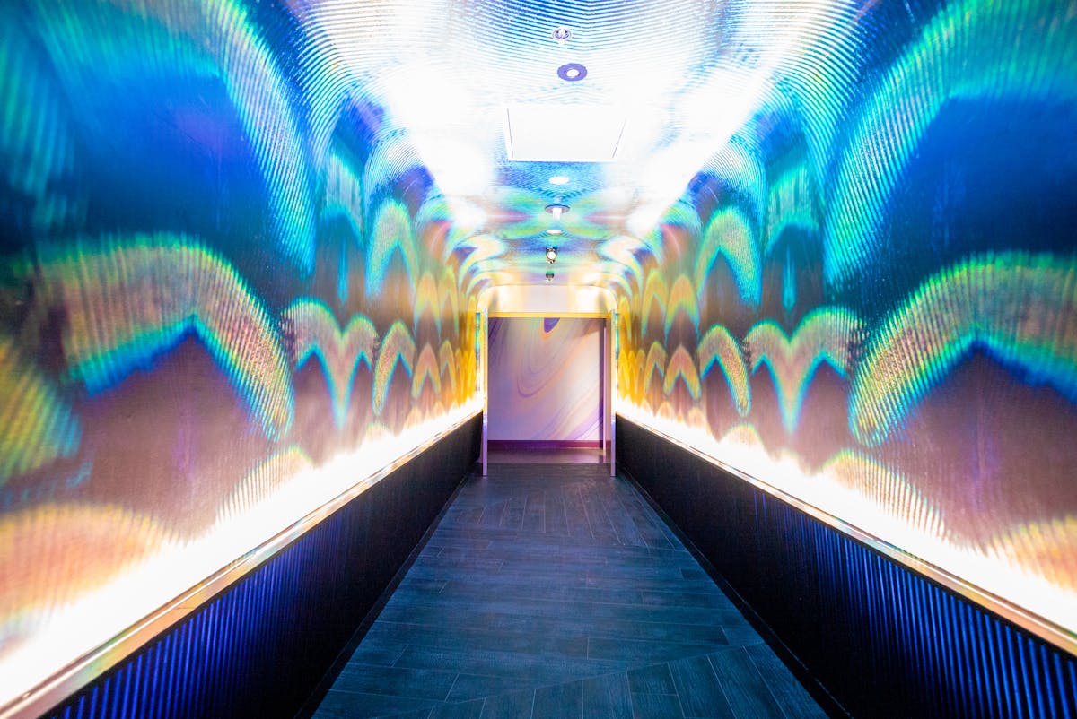 the inside of a building