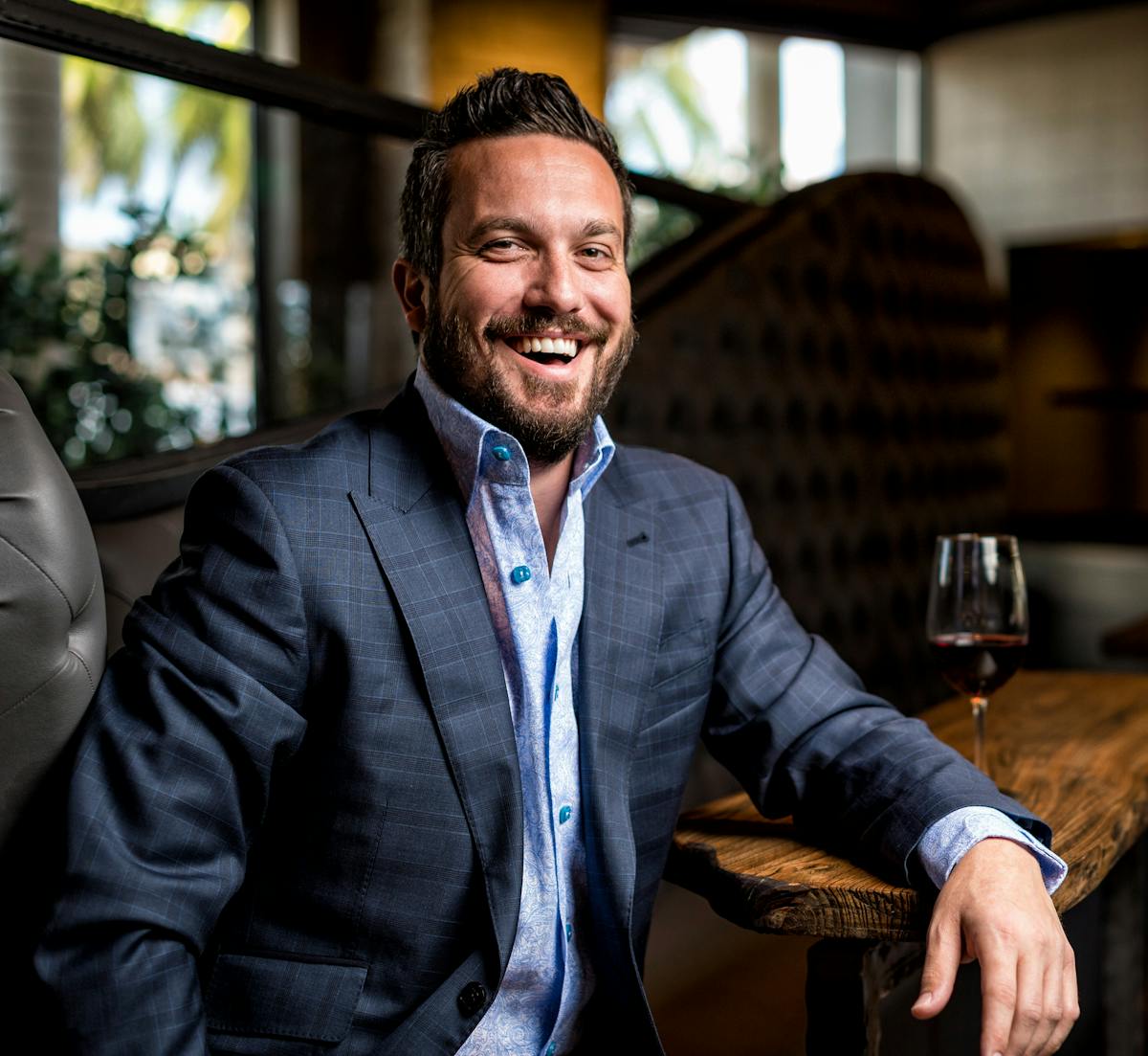 Fabio Viviani wearing a suit and tie