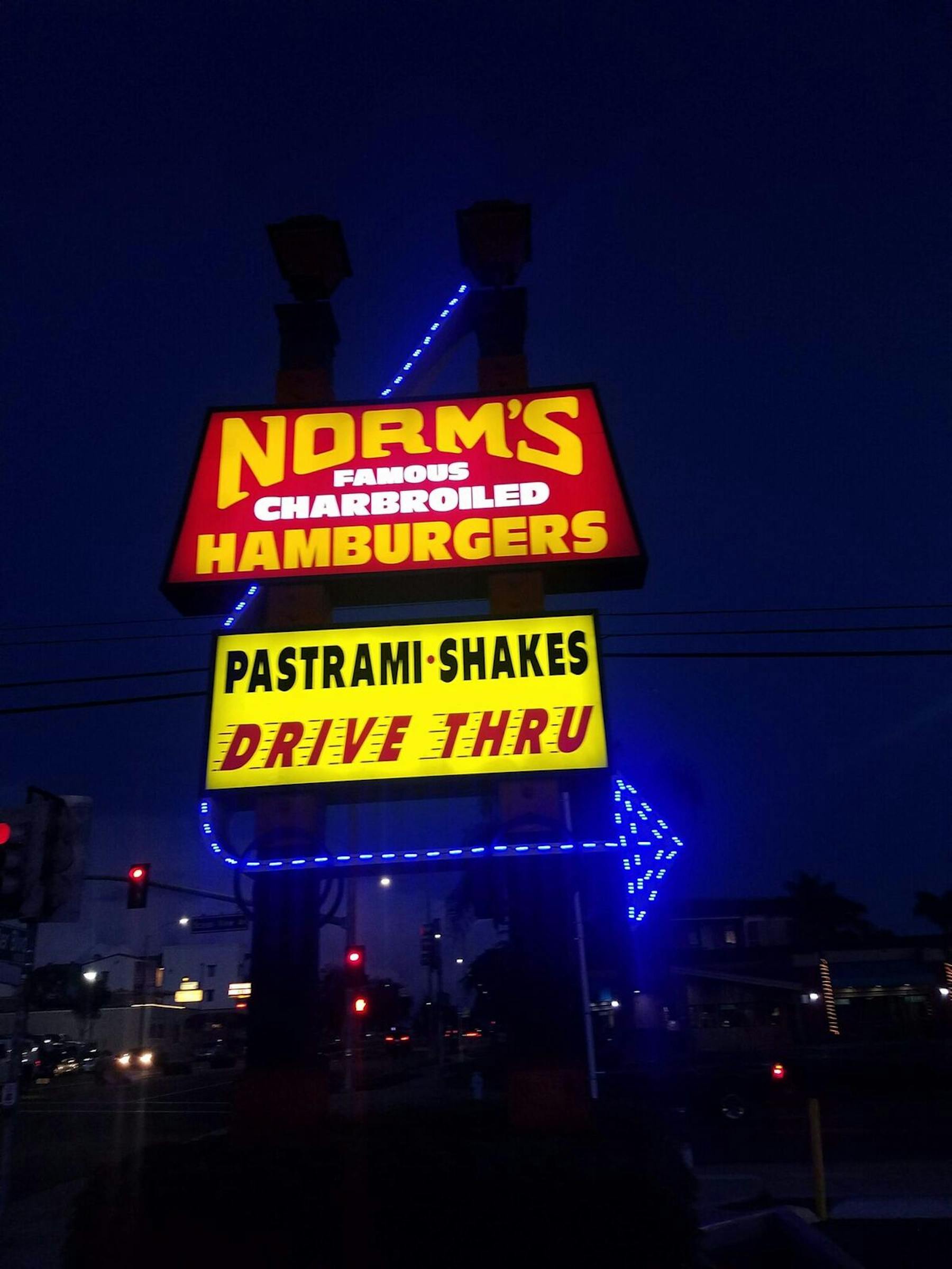 Menus Norm's Famous Burgers in Whittier, CA