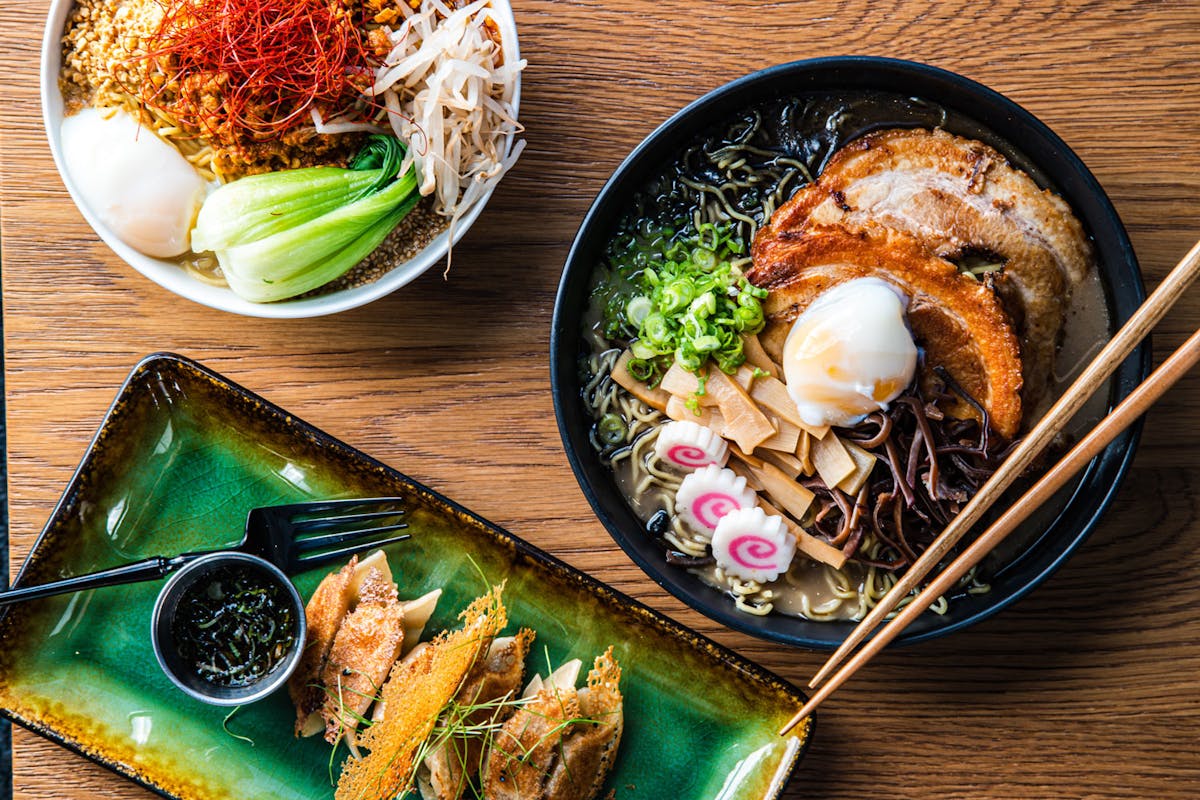 a plate of food on a table