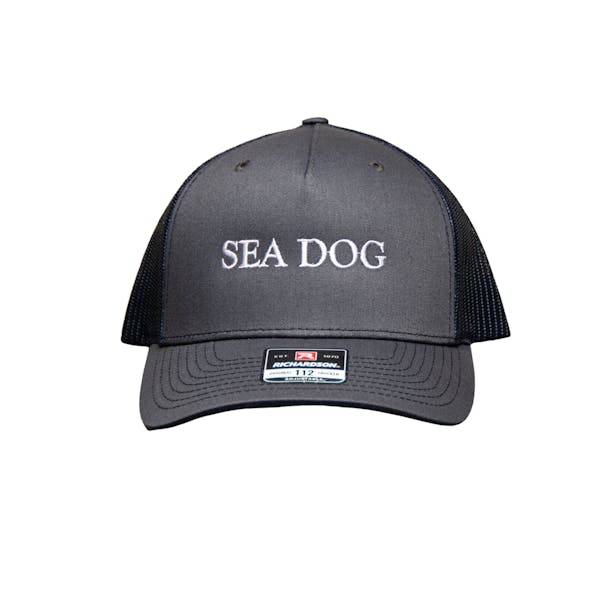 Adjustable Dog Trucker Hat in Black