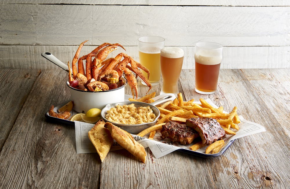 a plate of food on a table