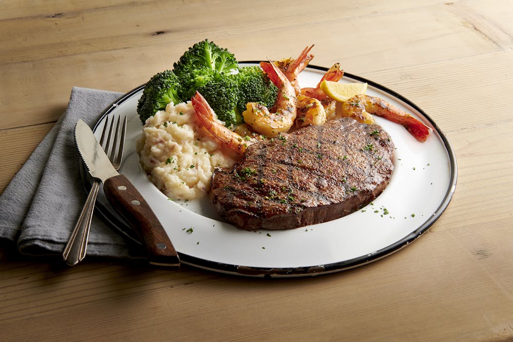 a plate of food on a table