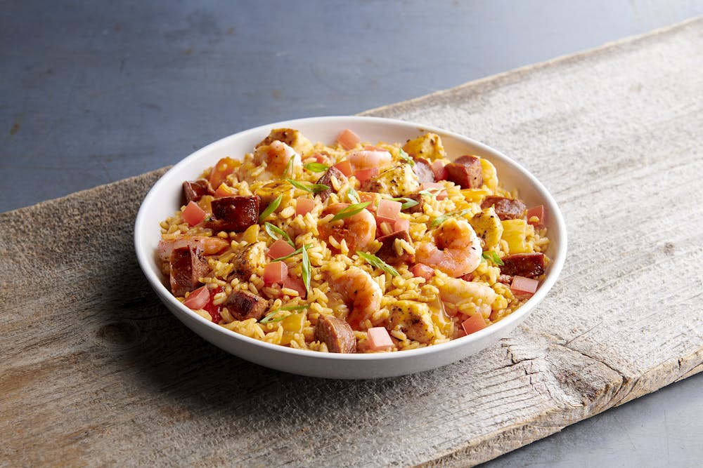 a plate of food with a fork