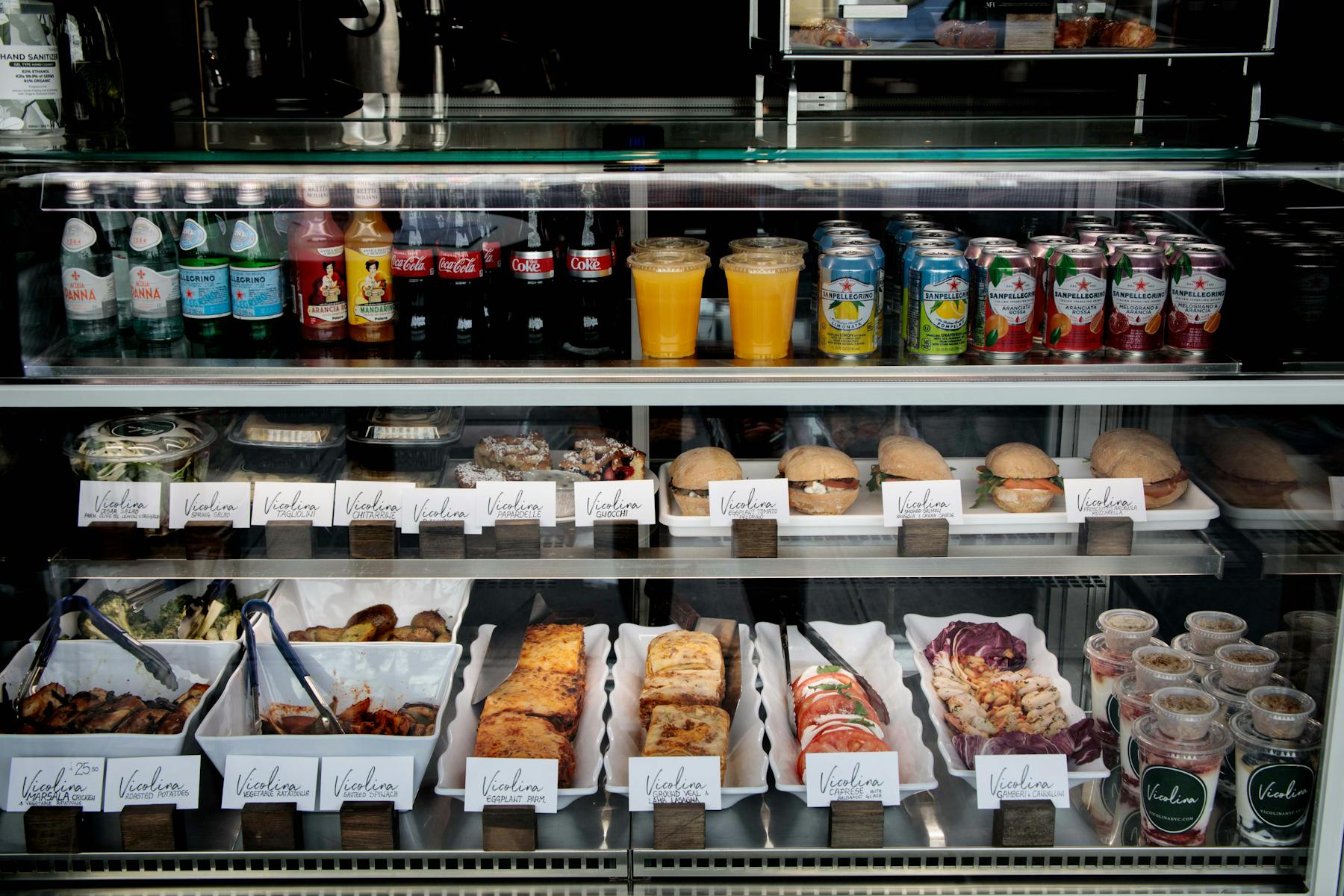a store filled with lots of different types of food on a shelf