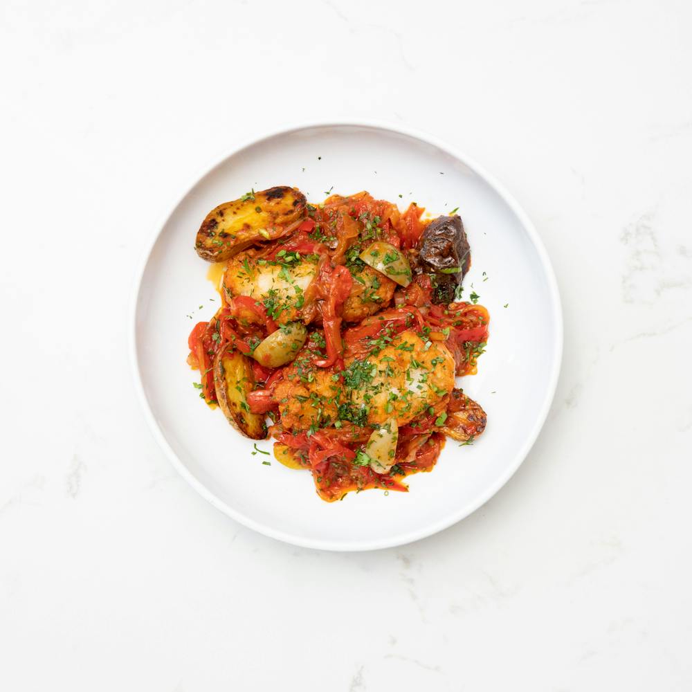 a bowl of food on a plate