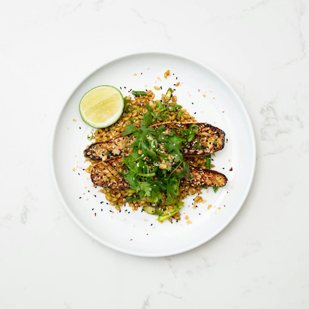 a bowl of food on a plate