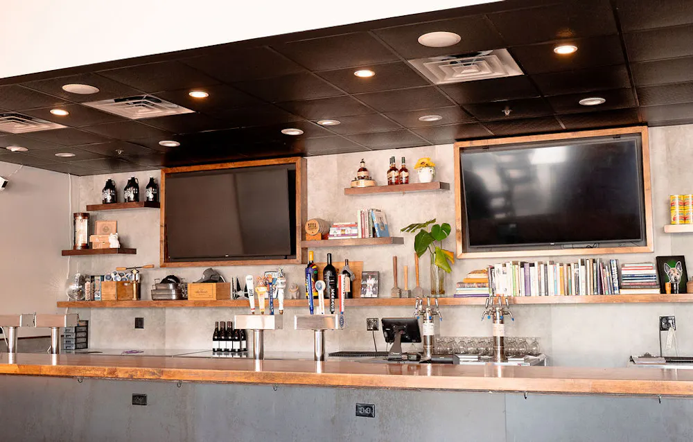 Gatherings Dallas event venue setup for World Cup watch party