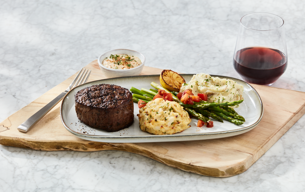 a plate of food on a table