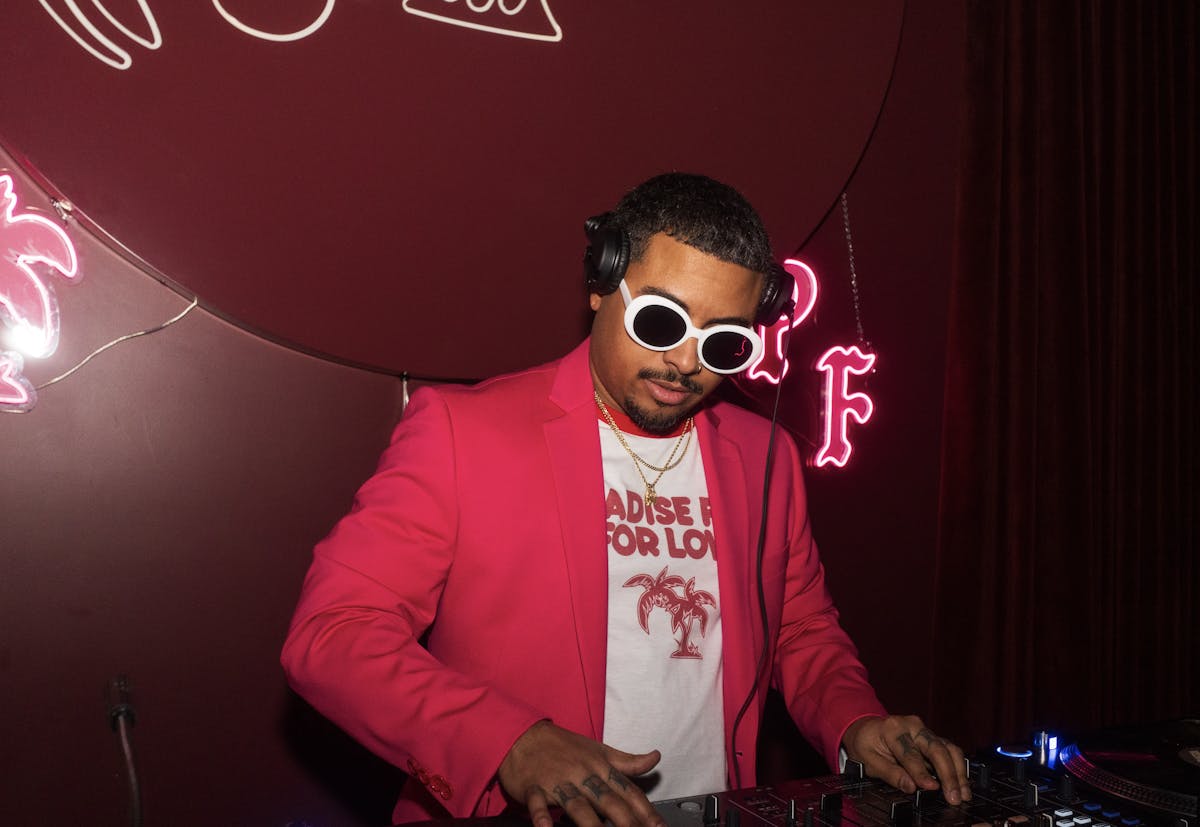paradise fever selector bringing the vibes and setting the mood at wax rabbit