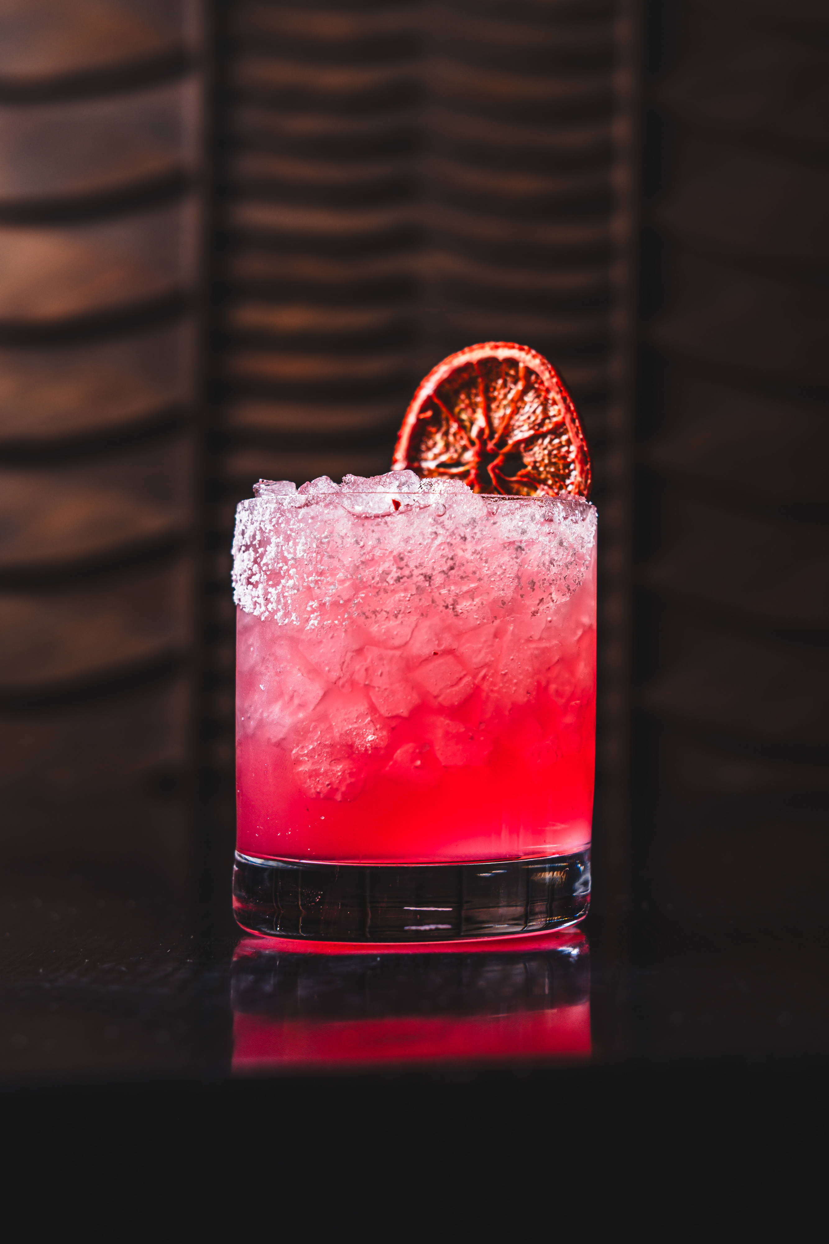 a photo of a pink/red margarita at the local mexican restaurant called mijo at durango casino and resort