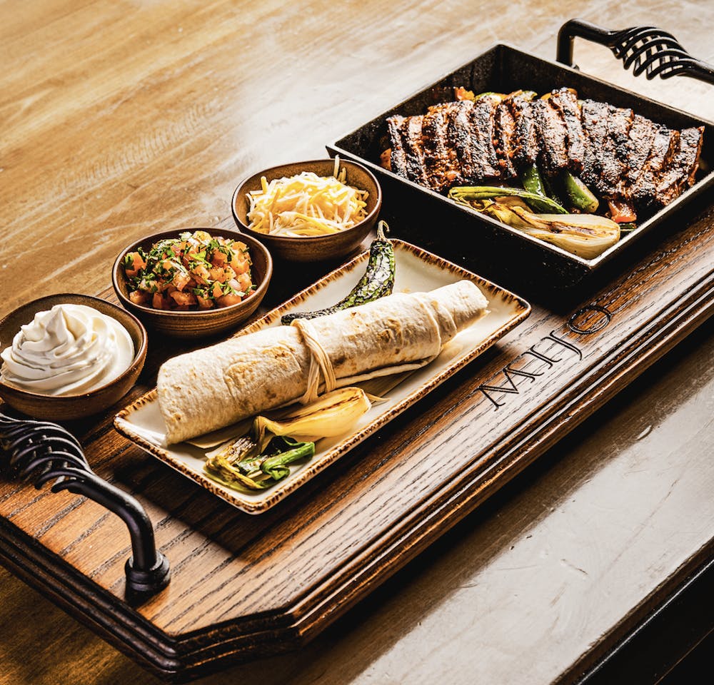 The house specialty: Sizzling Fajitas Plate at Mijo Modern Mexican, a Summerlin Mexican Restaurant