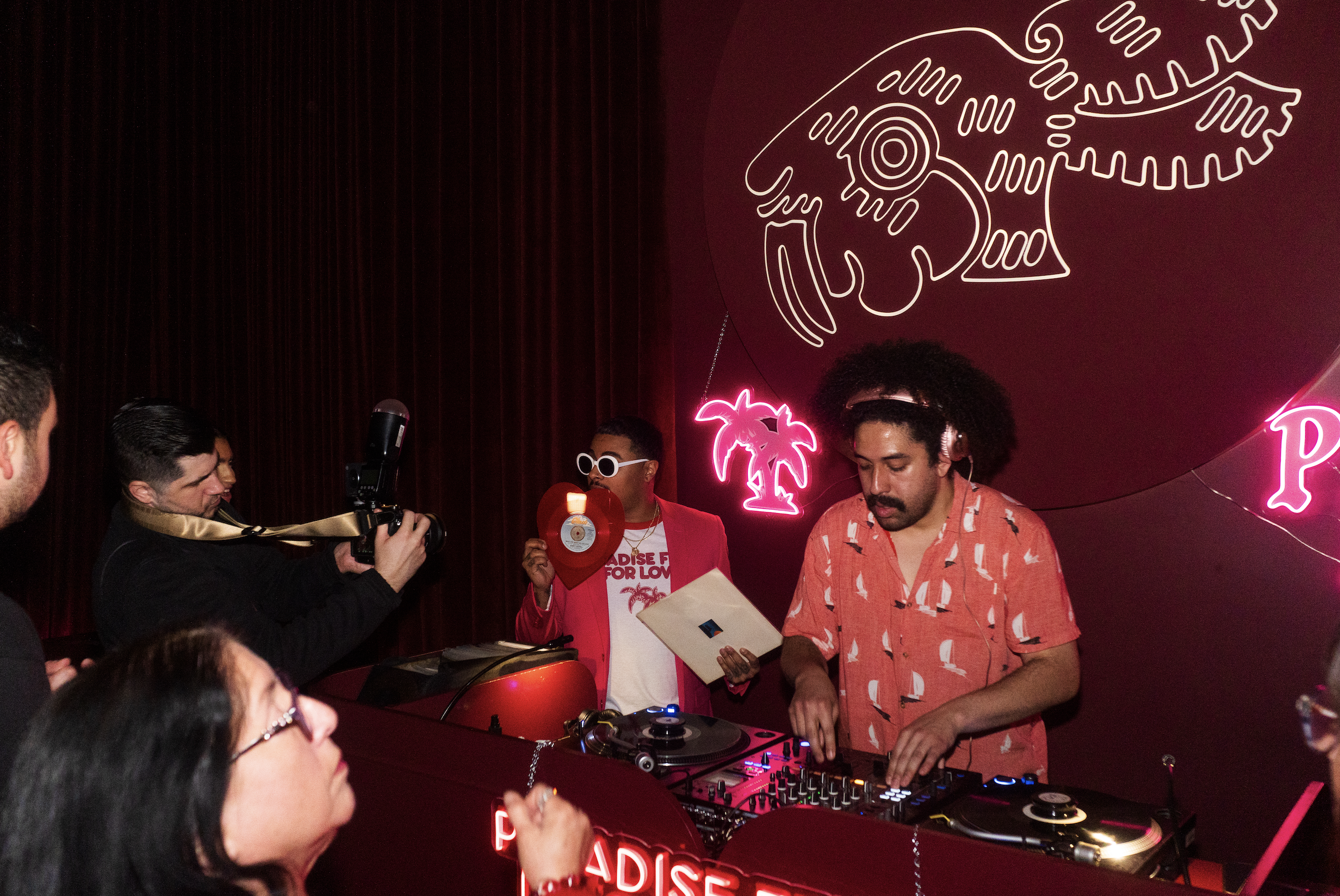 selectors setting the mood at the wax rabbit speakeasy inside of mijo summerlin mexican restaurant