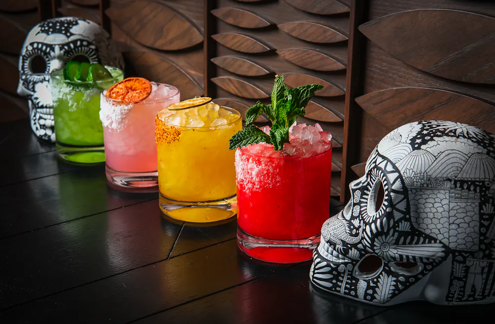 Signature handcrafted margaritas at Mijo Modern Mexican, a Mexican restaurant in Las Vegas serving Mexican brunch, bottomless brunch, and some of the best margaritas near Summerlin.