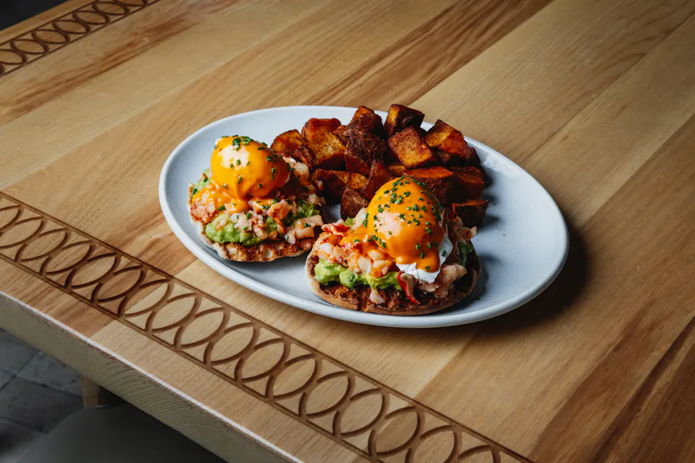 Lobster Benedictinos at Mijo Modern Mexican, one of the best brunch near me options in Las Vegas and Summerlin.