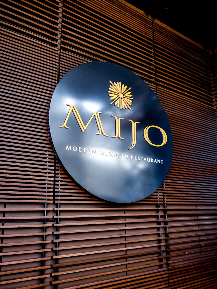 the sign outside of the mexican food restaurant called mijo at durango casino and resort