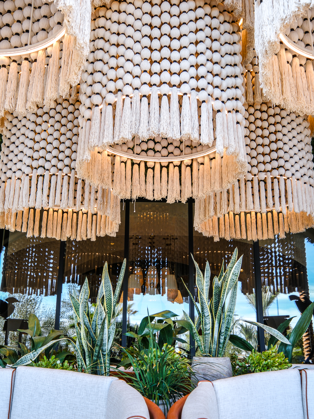 outdoor dining patio at mijo modern Mexican the Las Vegas Mexican restaurant in las vegas