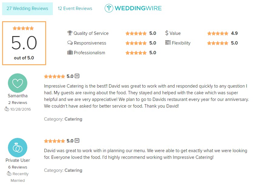 a screenshot of Client Reviews