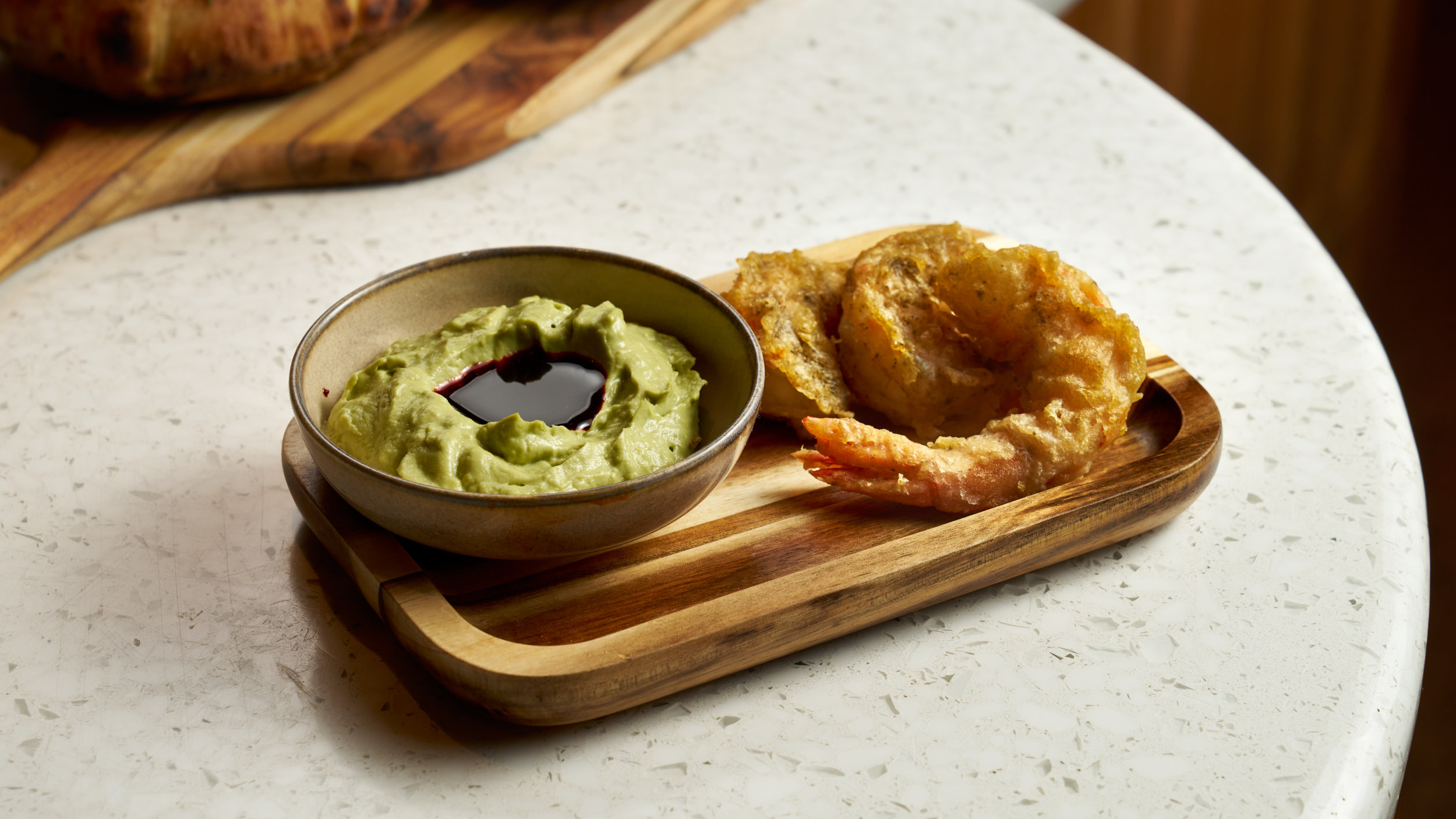 a plate of food on a table