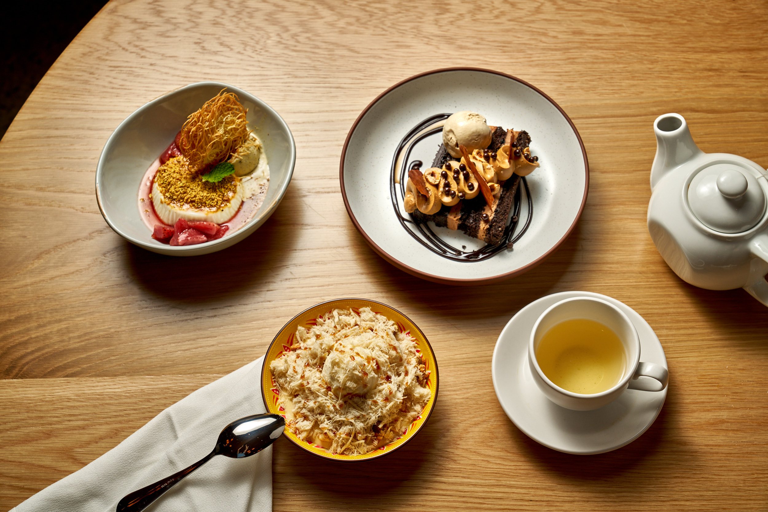 a plate of food and a cup of coffee