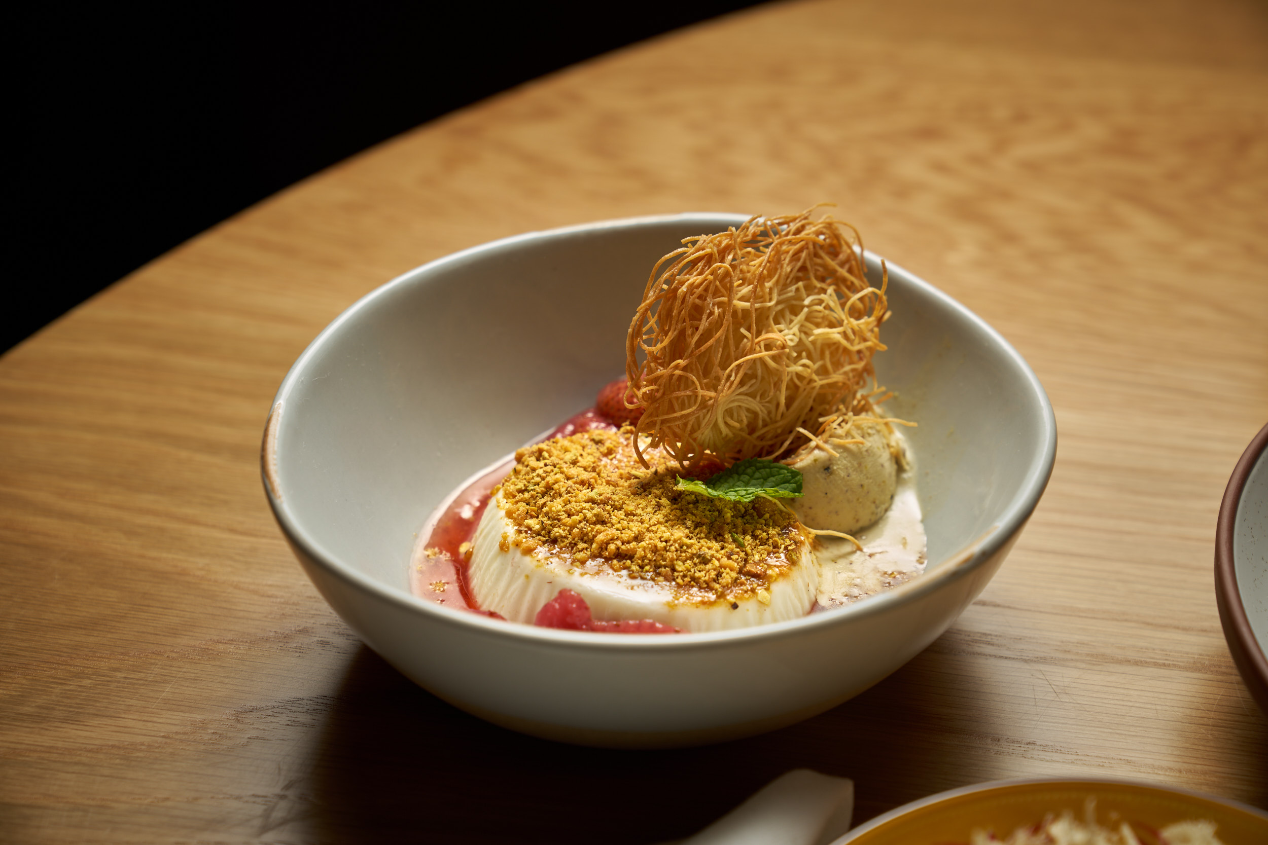 a bowl of food on a plate