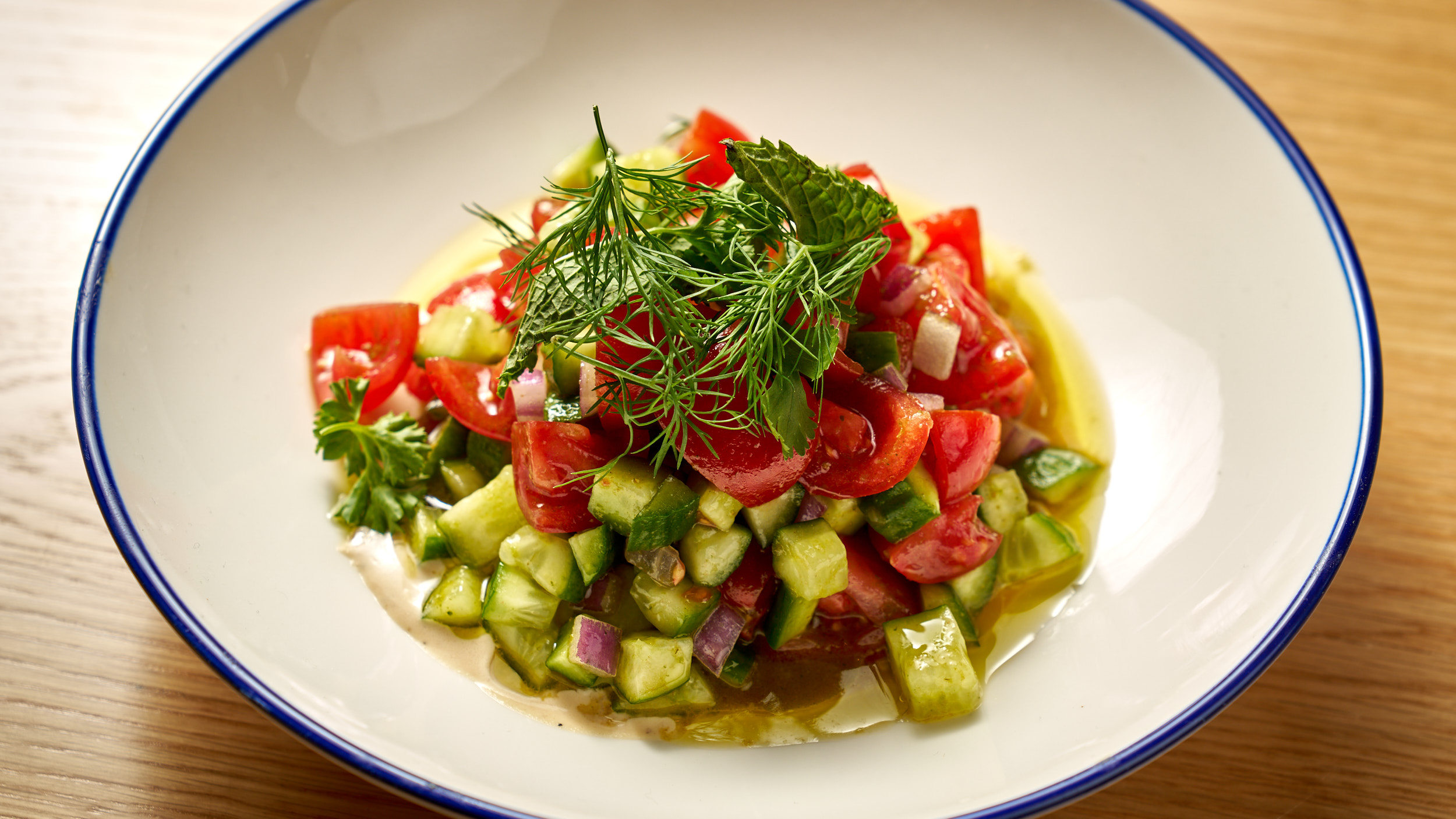 a plate of food on a table