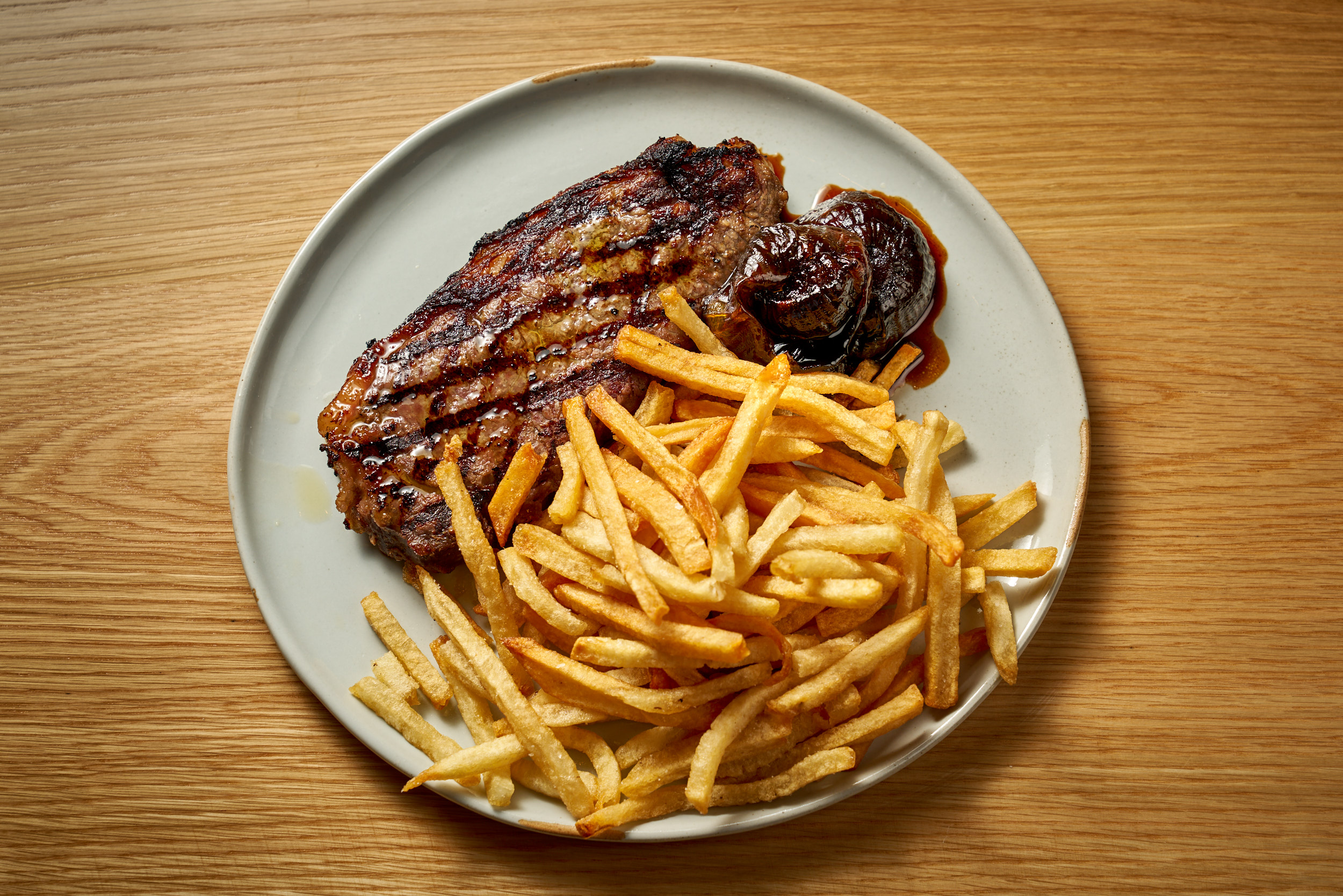 a plate of food on a table