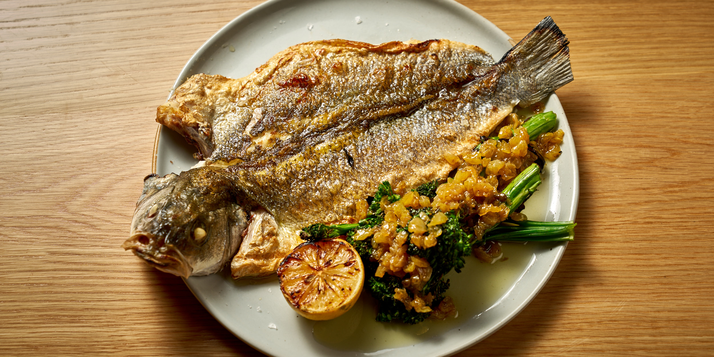 a plate of food on a table