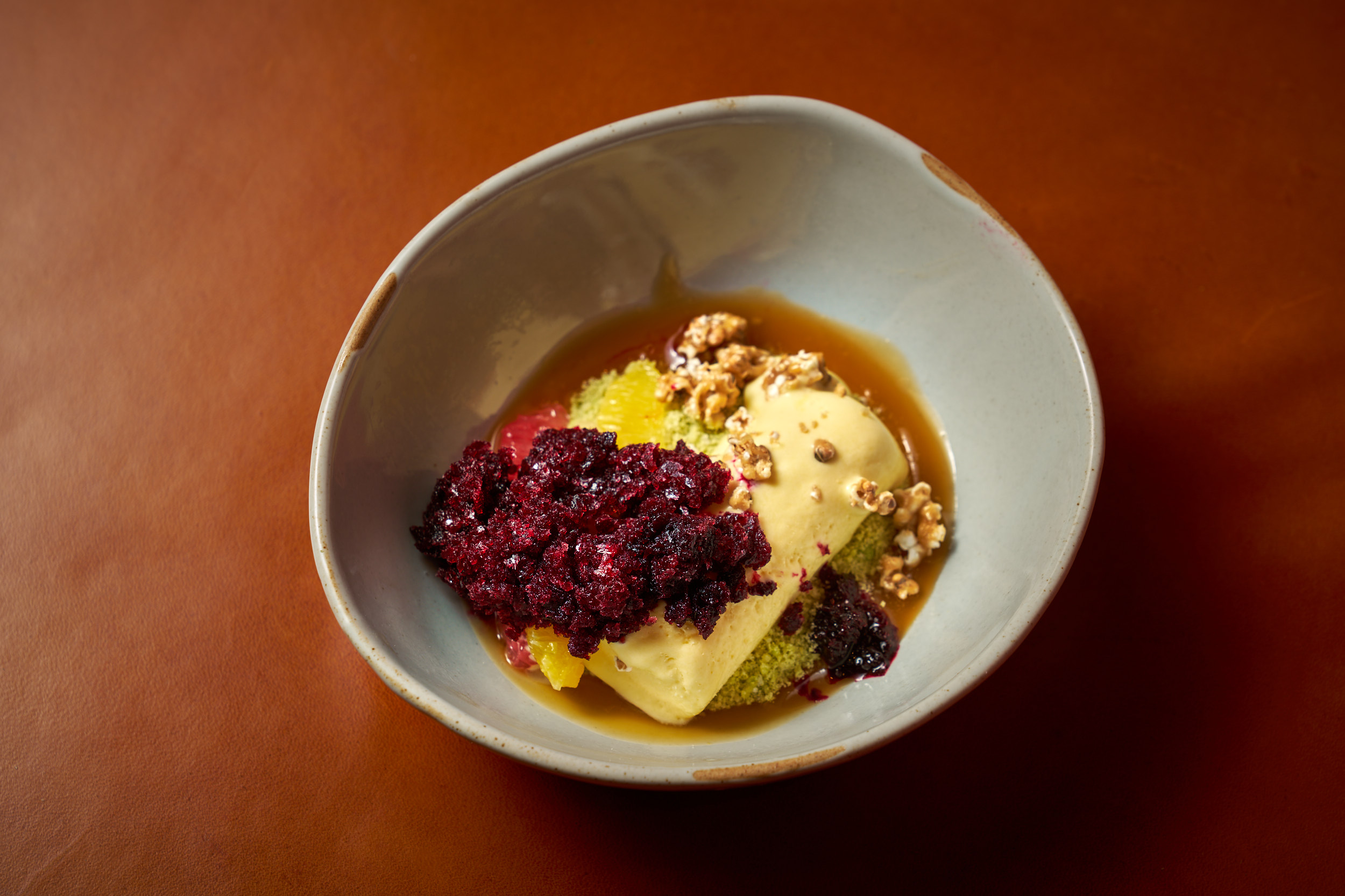 a bowl of food on a plate