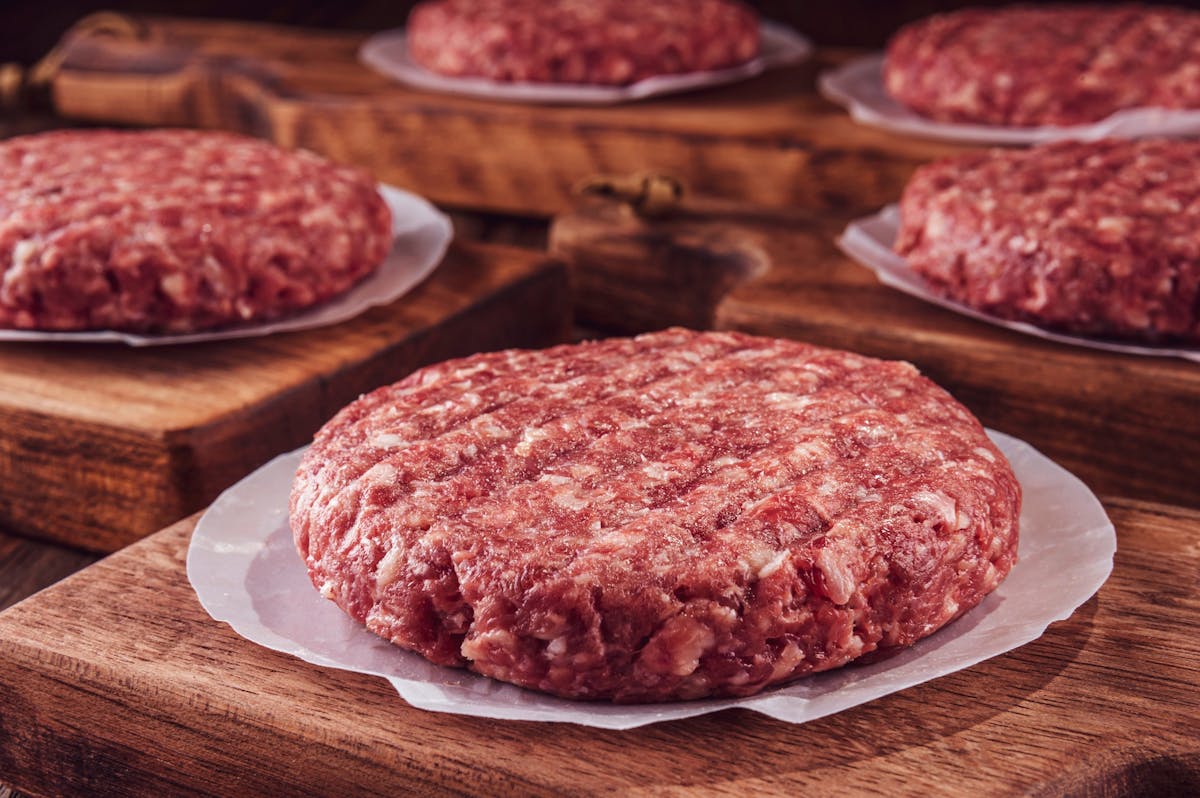 raw hamburger meat