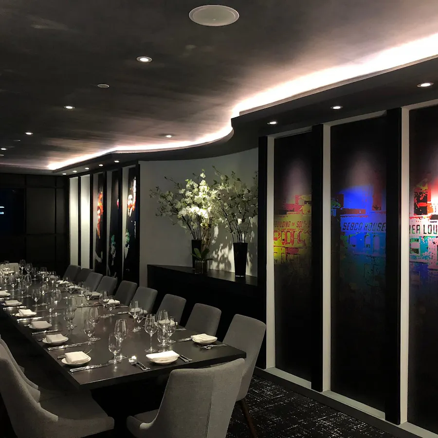 The Private Dining Room set for a seated dinner