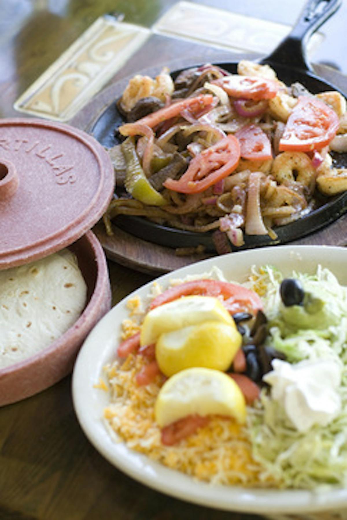 a plate of food on a table