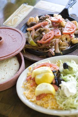 a plate of food on a table