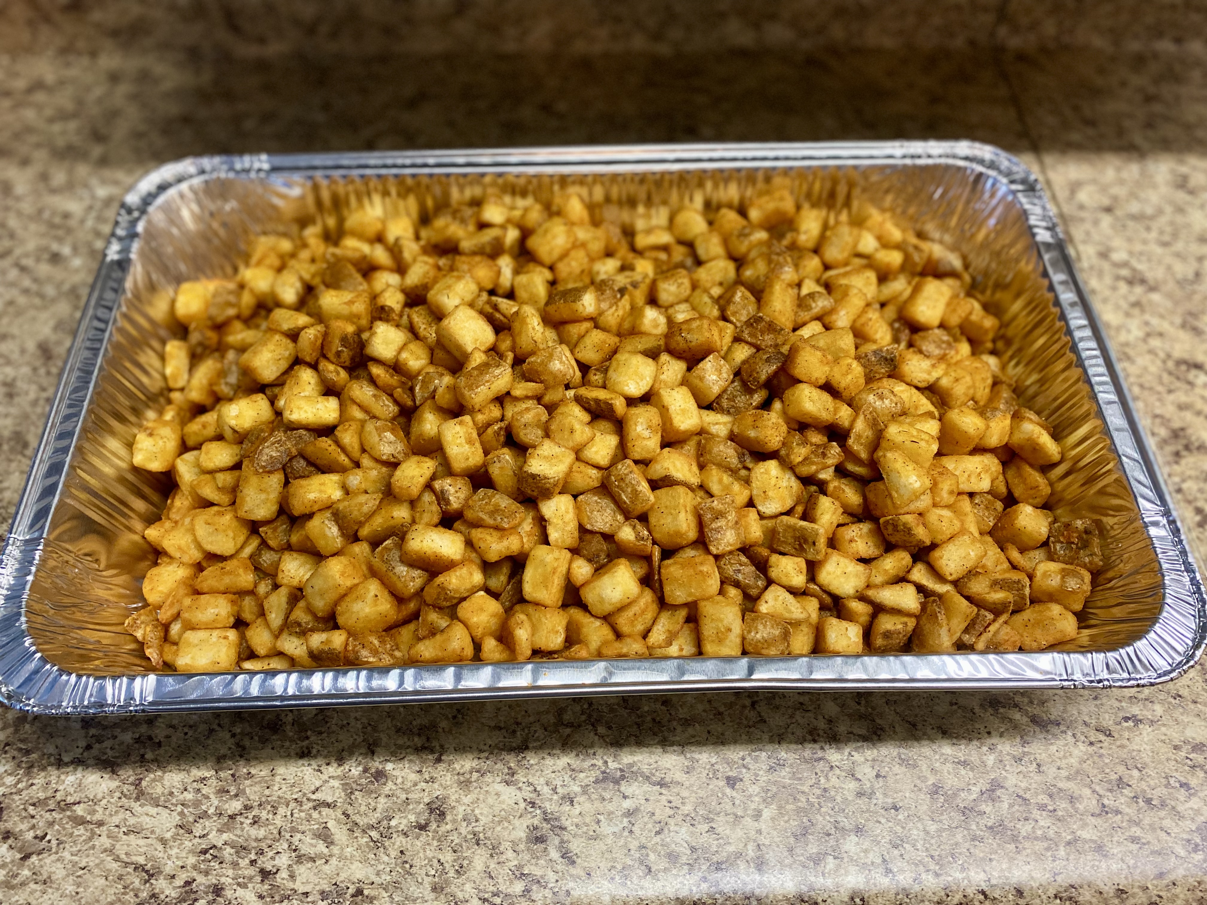 a tray of food
