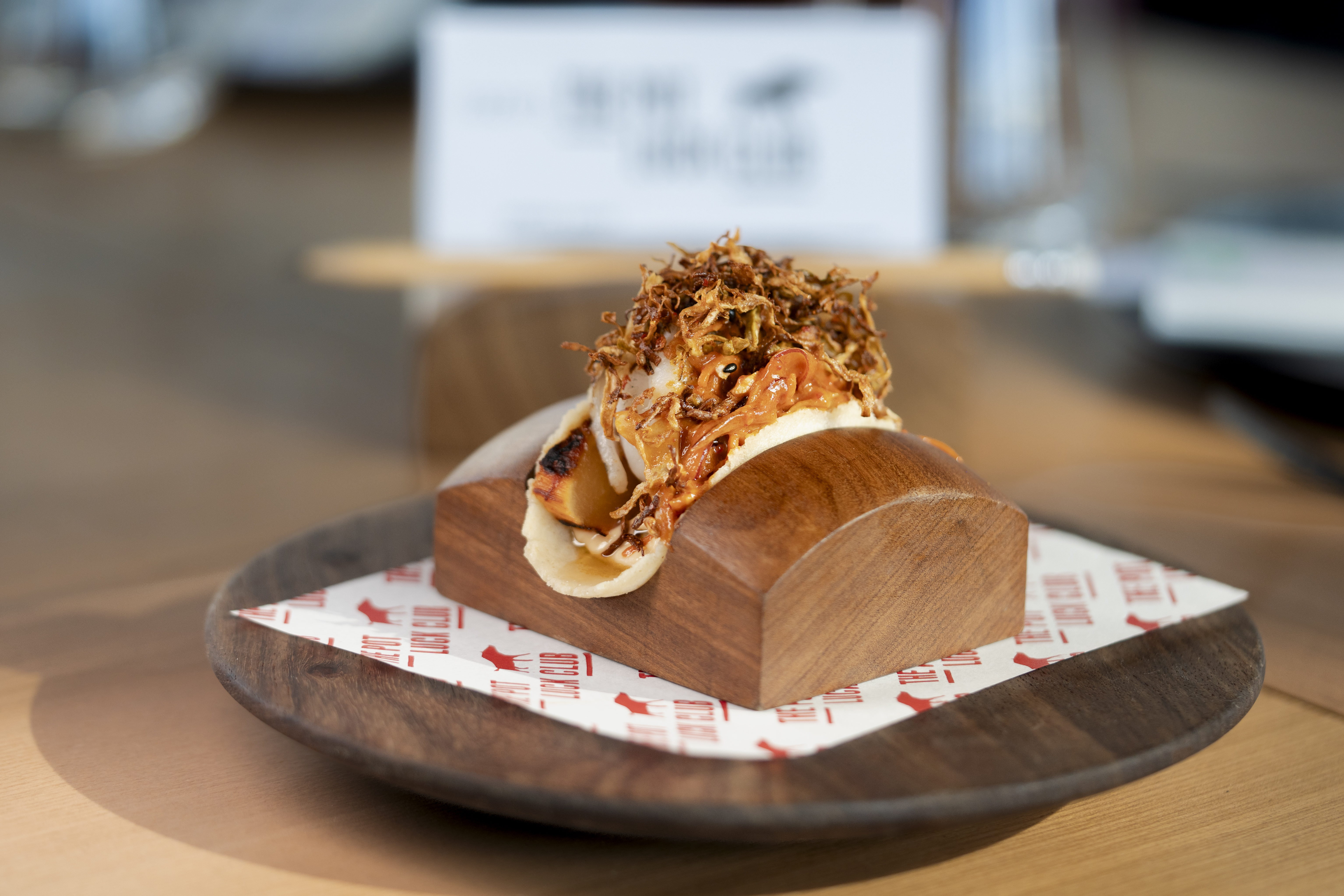 a taco on a plate