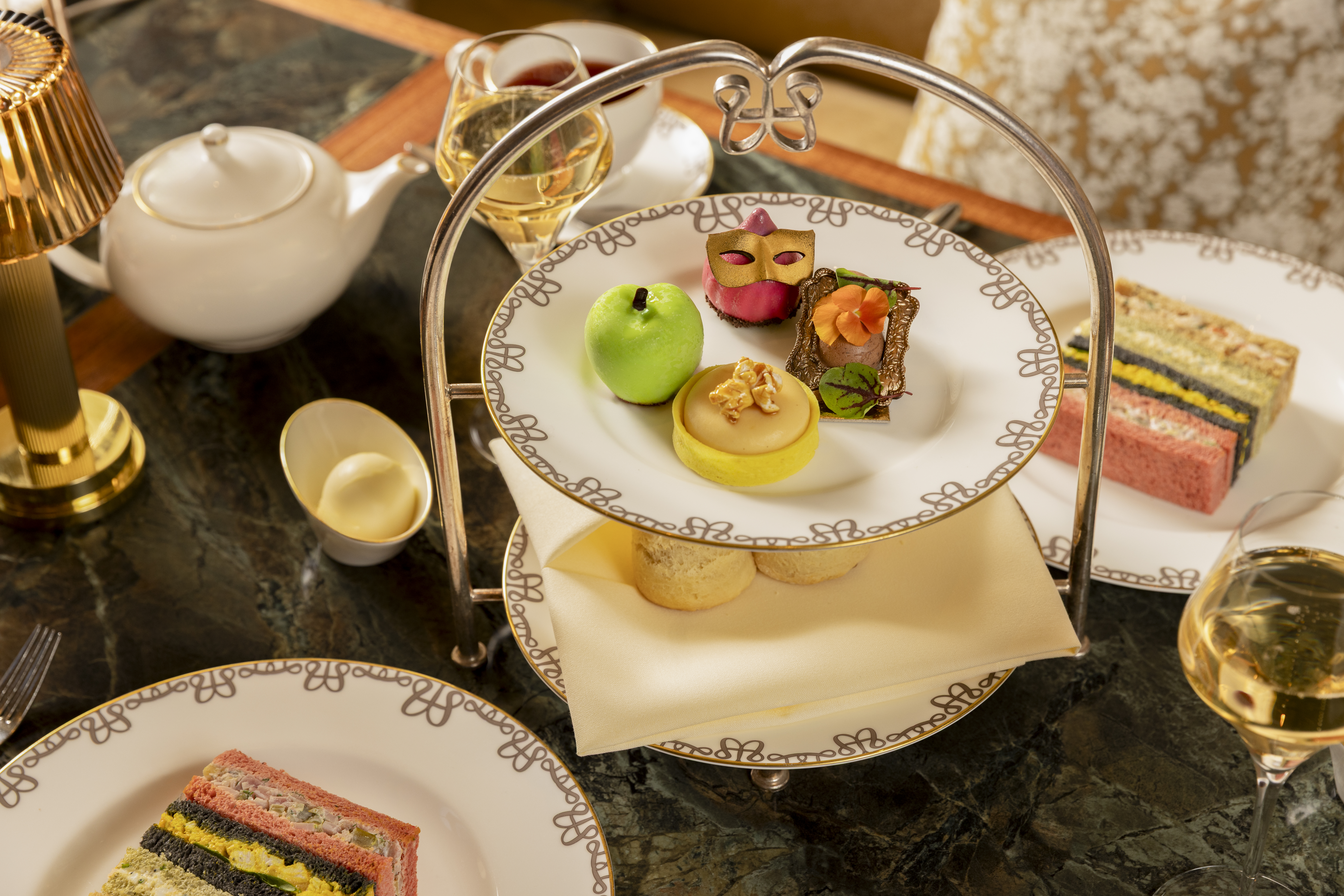 a plate of food on a table