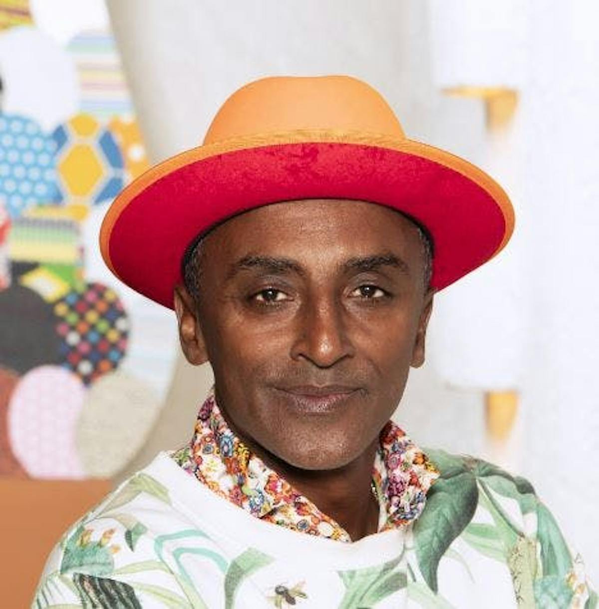 Marcus Samuelsson chef staring at the camera
